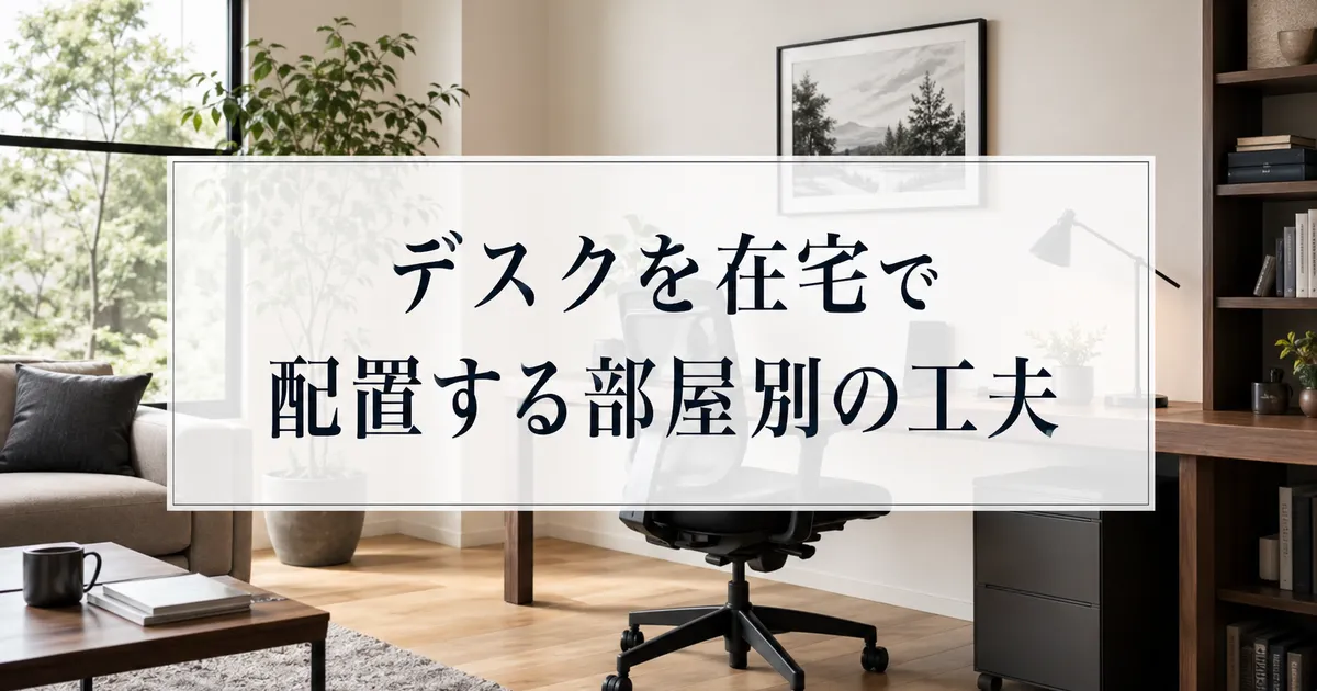 デスクを在宅で配置する部屋別の工夫