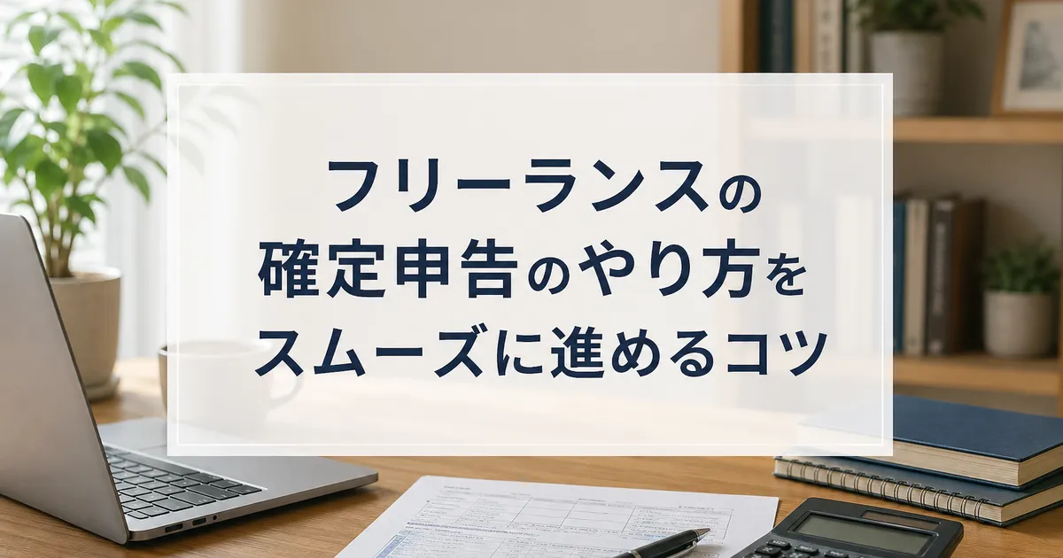 フリーランスの確定申告のやり方をスムーズに進めるコツ