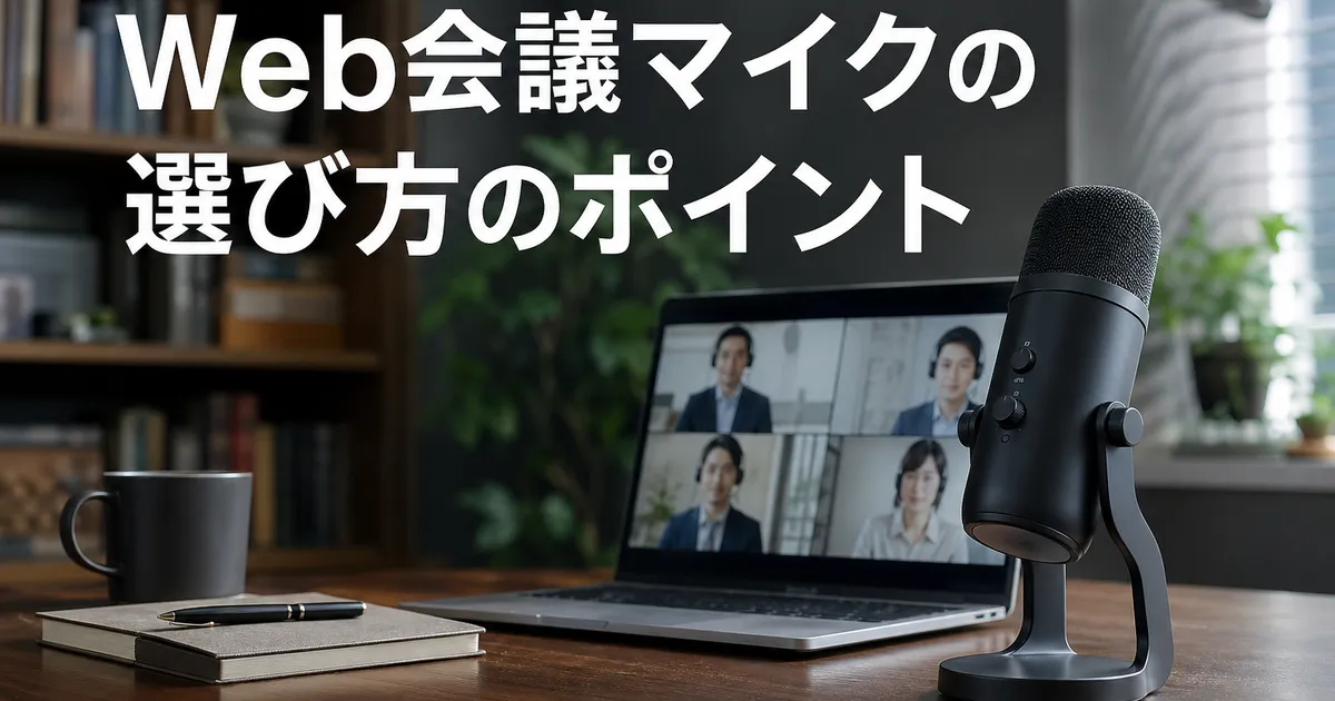 Web会議マイクの選び方のポイント