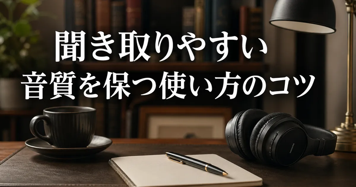 Web会議マイクの選び方｜聞き取りやすい音質のコツ
