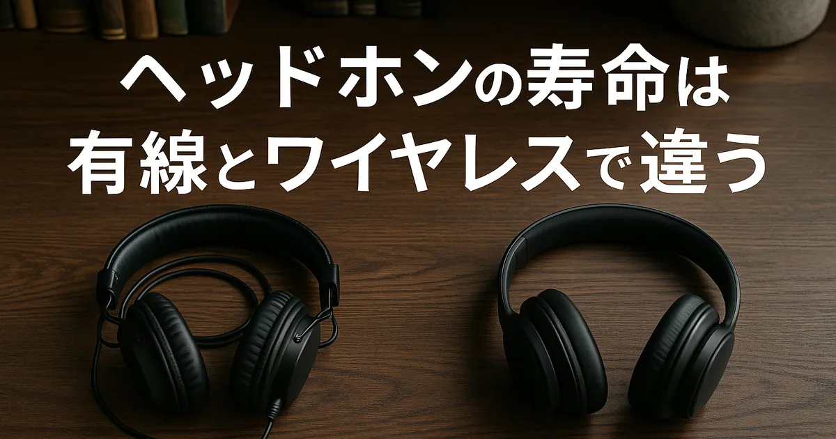 ヘッドホンの寿命は有線とワイヤレスで違う