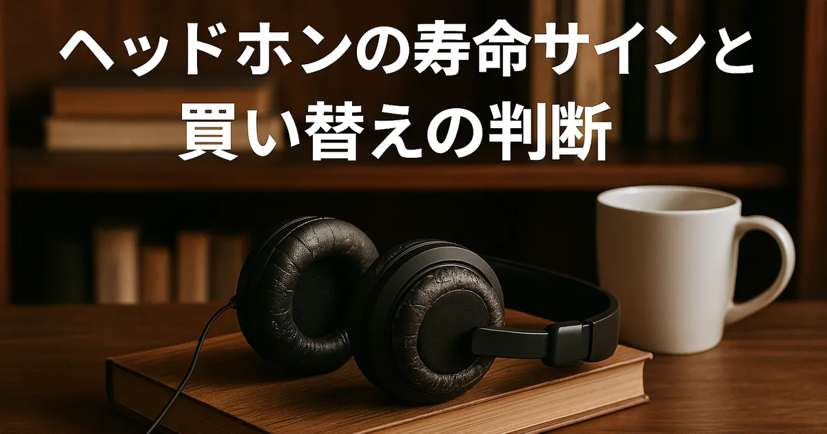 ヘッドホンの寿命サインと買い替えの判断
