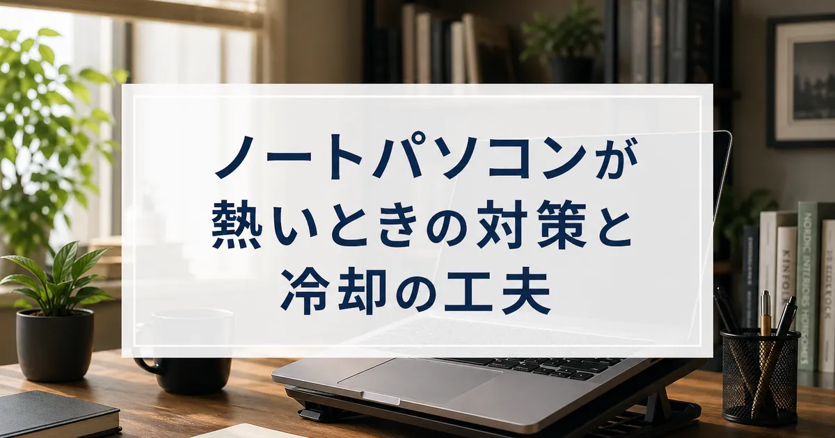 ノートパソコンが熱いときの対策と冷却の工夫