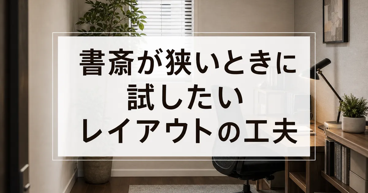書斎が狭いときに試したいレイアウトの工夫