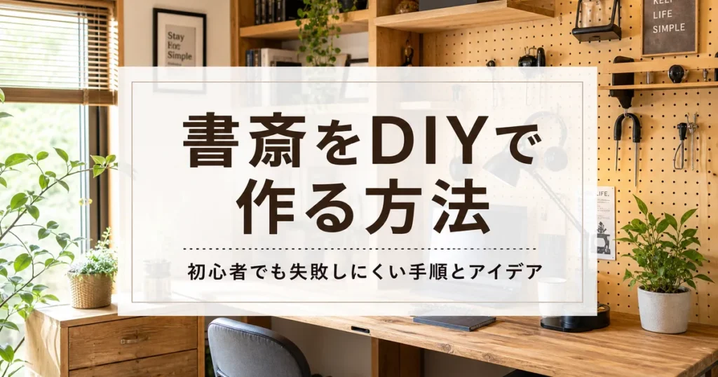 書斎をDIYで作る方法｜初心者でも失敗しにくい手順とアイデア