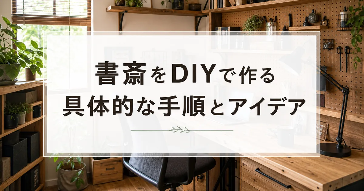 書斎をDIYで作る具体的な手順とアイデア