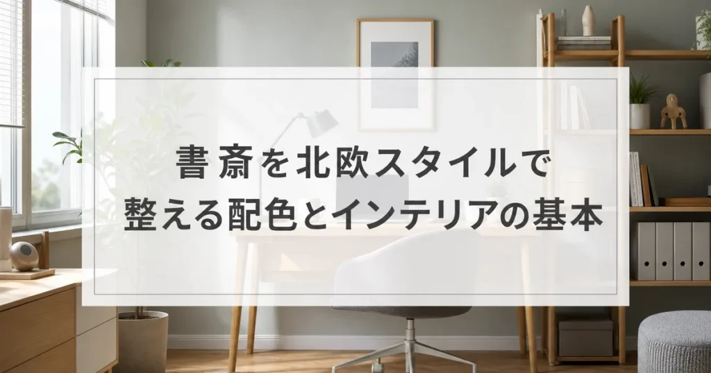 書斎を北欧スタイルで整える配色とインテリアの基本