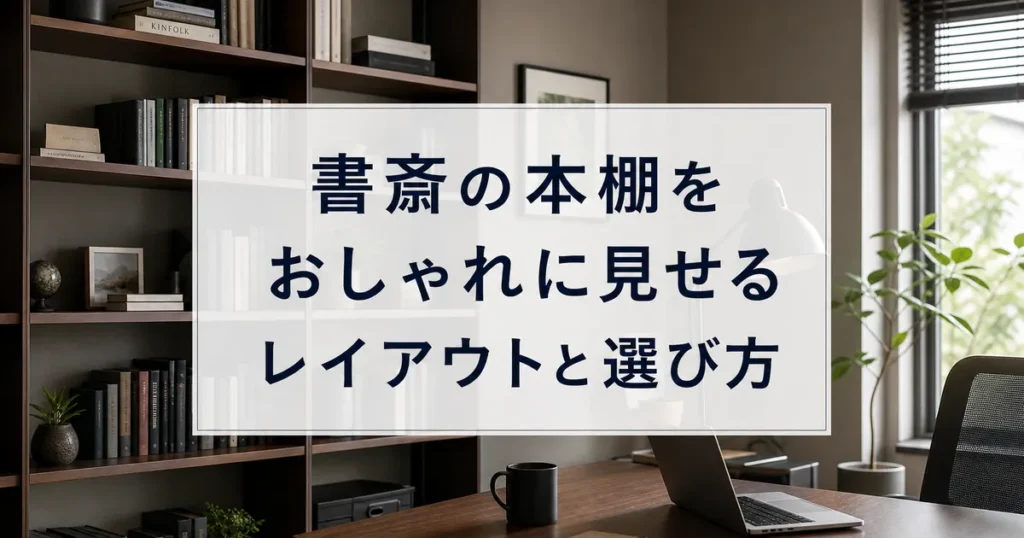 書斎の本棚をおしゃれに見せるレイアウトと選び方