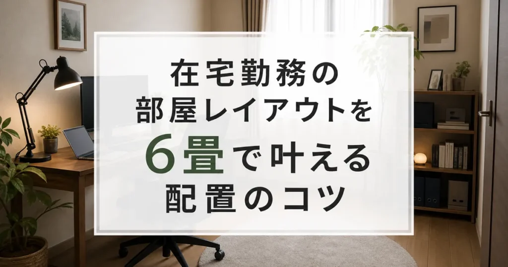 在宅勤務の部屋レイアウトを6畳で叶える配置のコツ