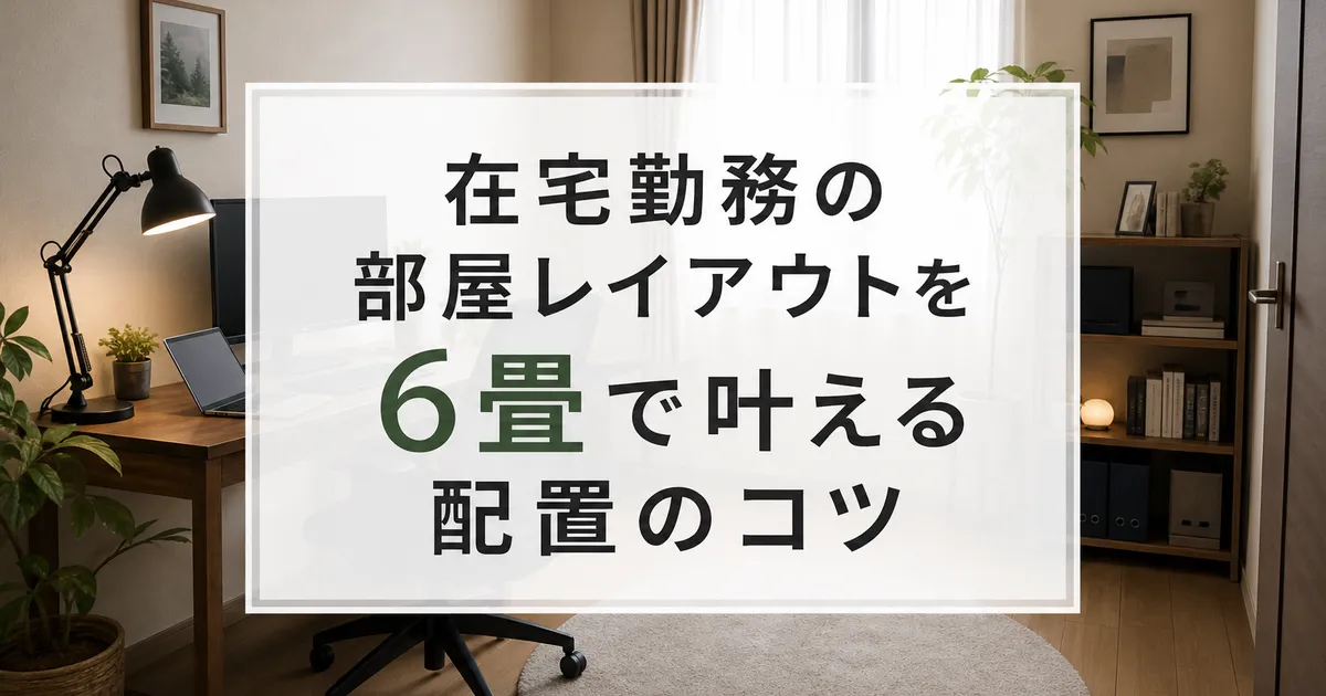 在宅勤務の部屋レイアウトを6畳で叶える配置のコツ