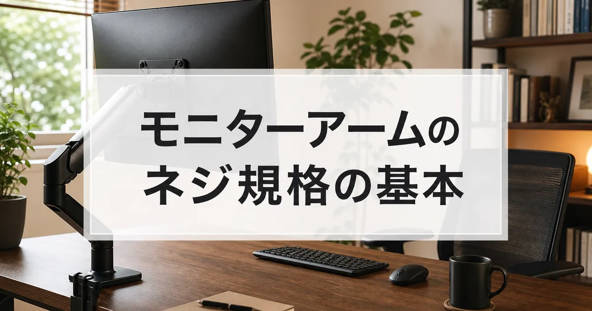 モニターアームのネジ規格の基本