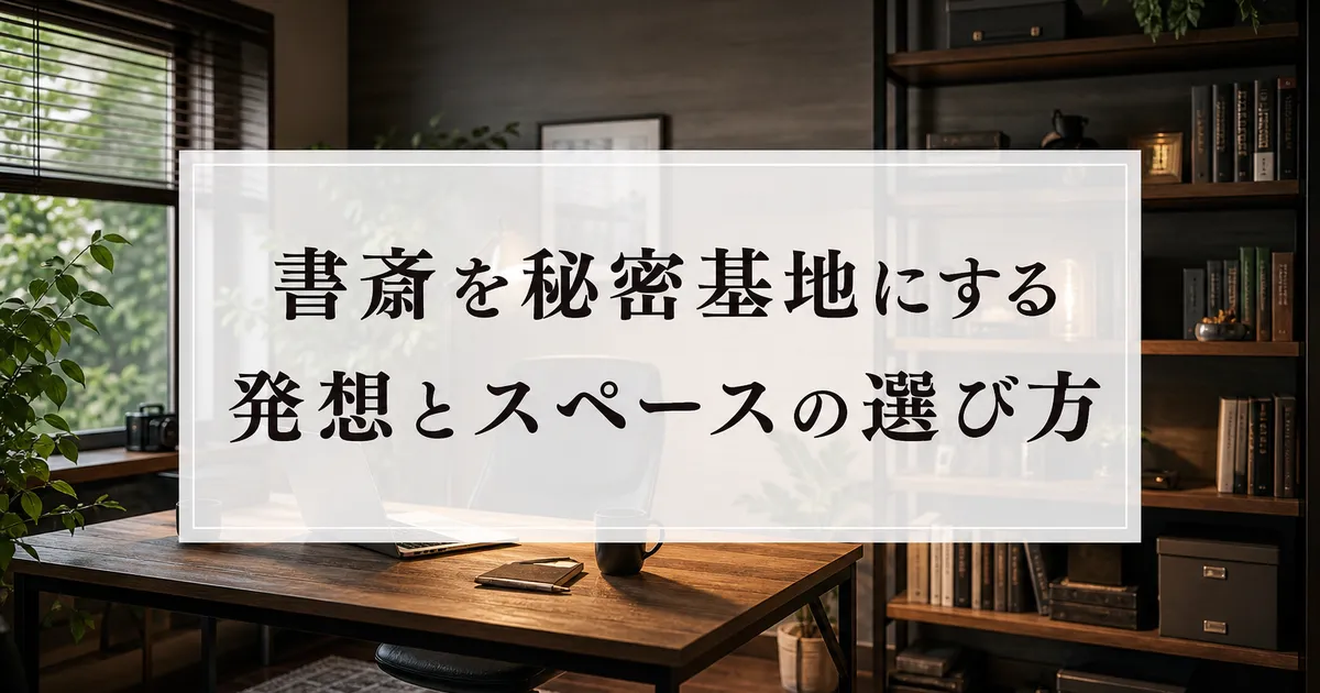 書斎を秘密基地にする発想とスペースの選び方