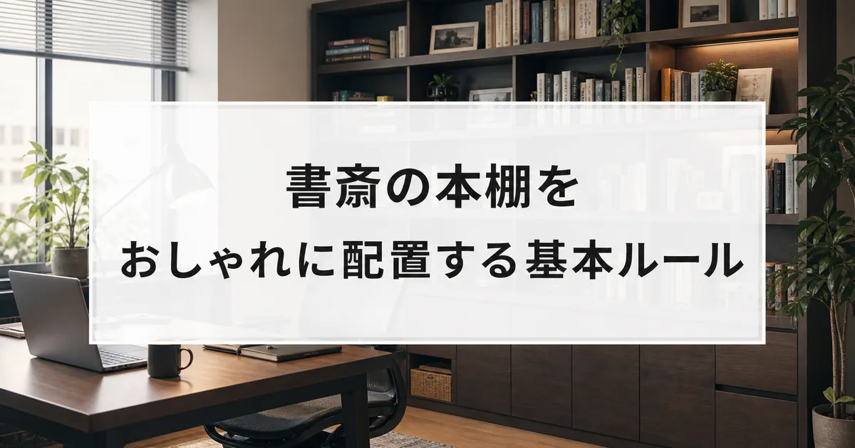 書斎の本棚をおしゃれに配置する基本ルール
