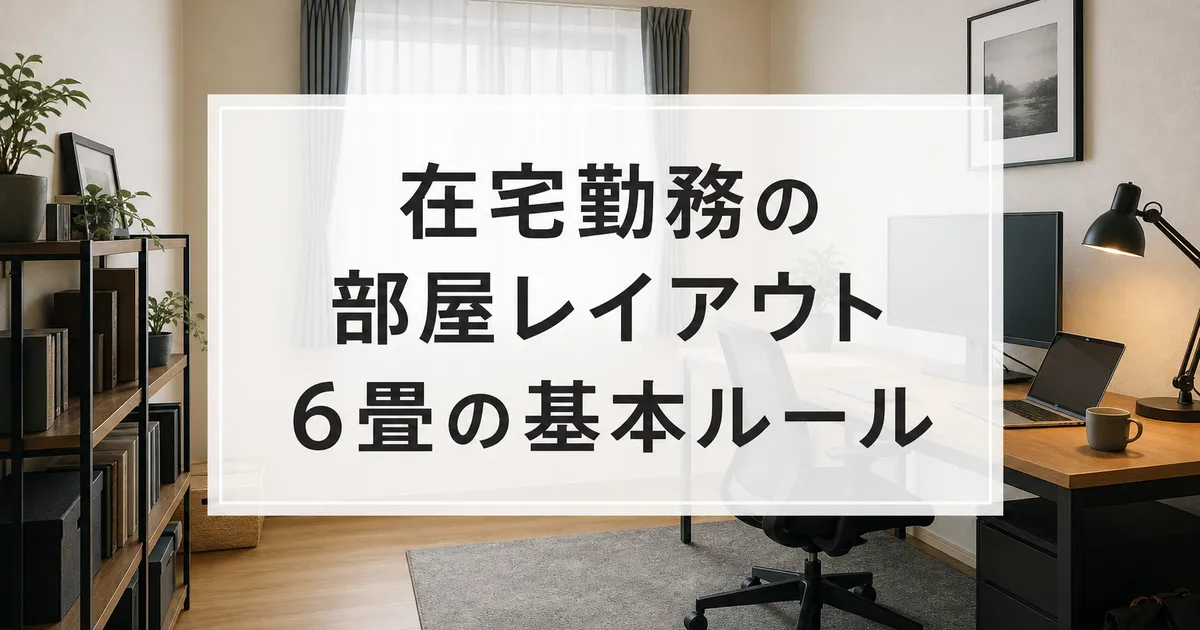 在宅勤務の部屋レイアウト6畳の基本ルール