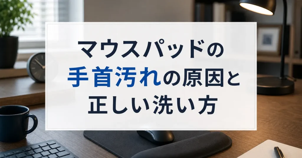 マウスパッドの手首汚れの原因と正しい洗い方
