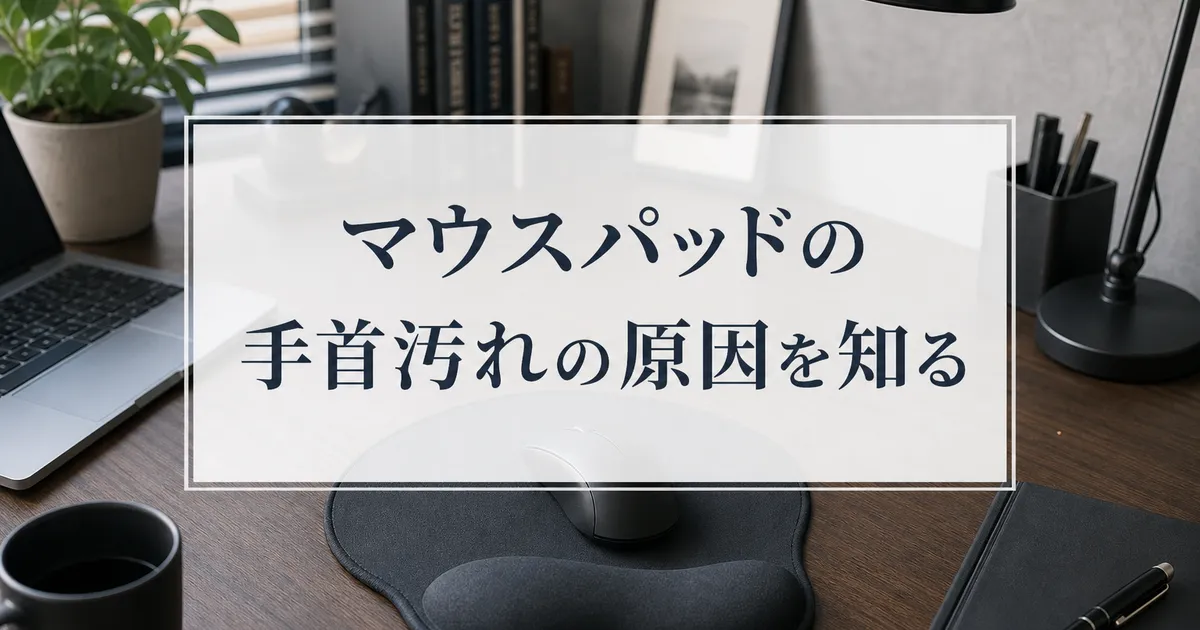 マウスパッドの手首汚れの原因を知る